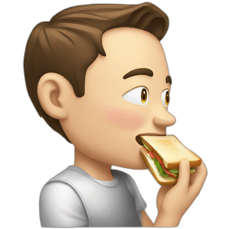 elon musk. eating money sandwich emoji