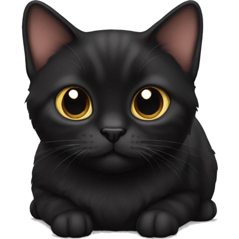 Black munchkin cat emoji