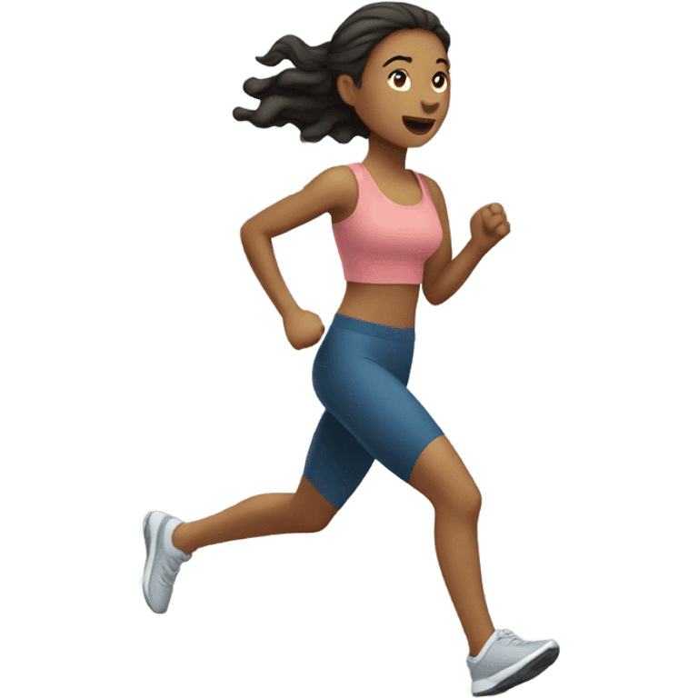 Running woman light skin  emoji