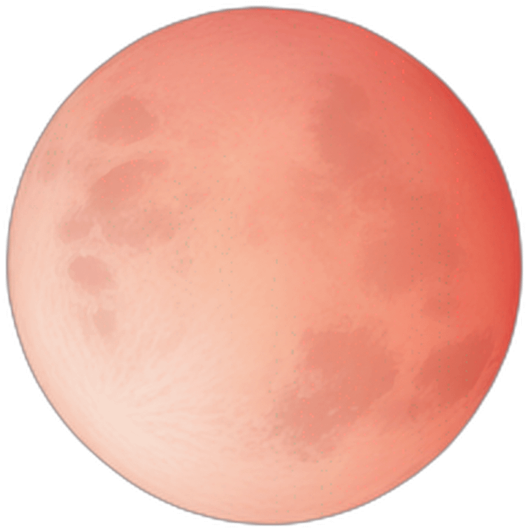 Red moon emoji