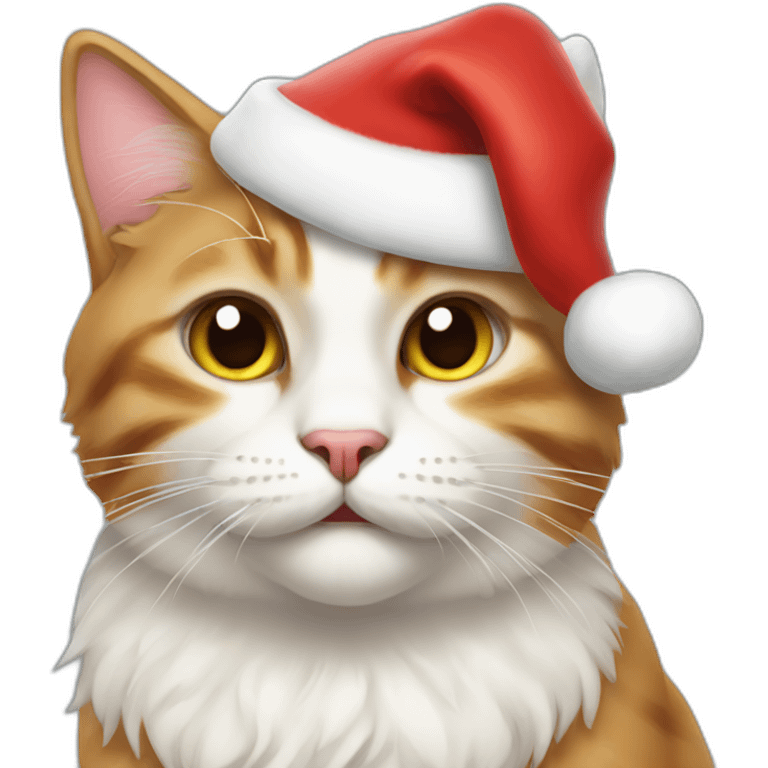 santa cat emoji