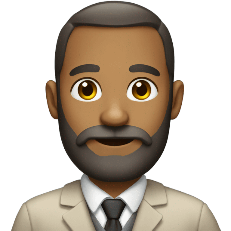 A teacher with a lock beard emoji