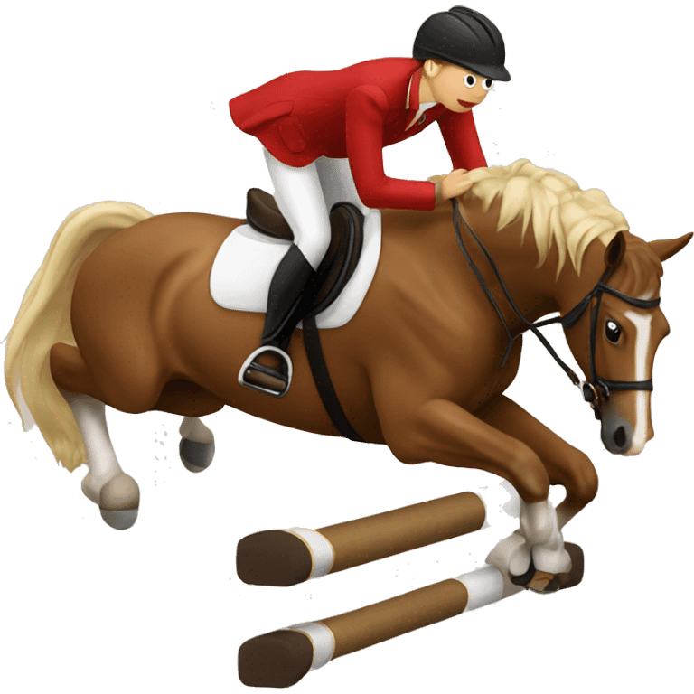 Horse show jumping  emoji