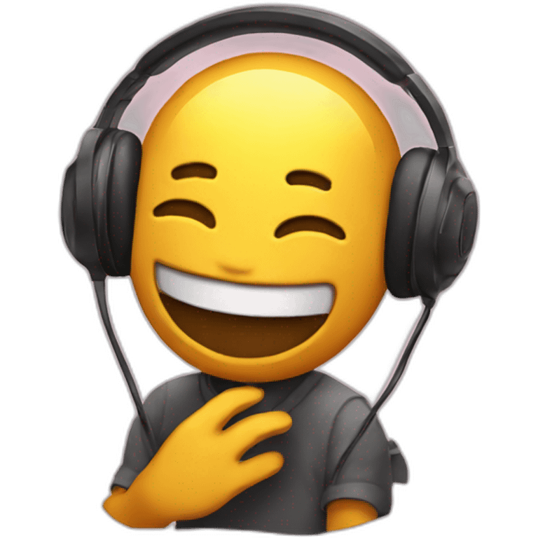 Emoji Listening music emoji