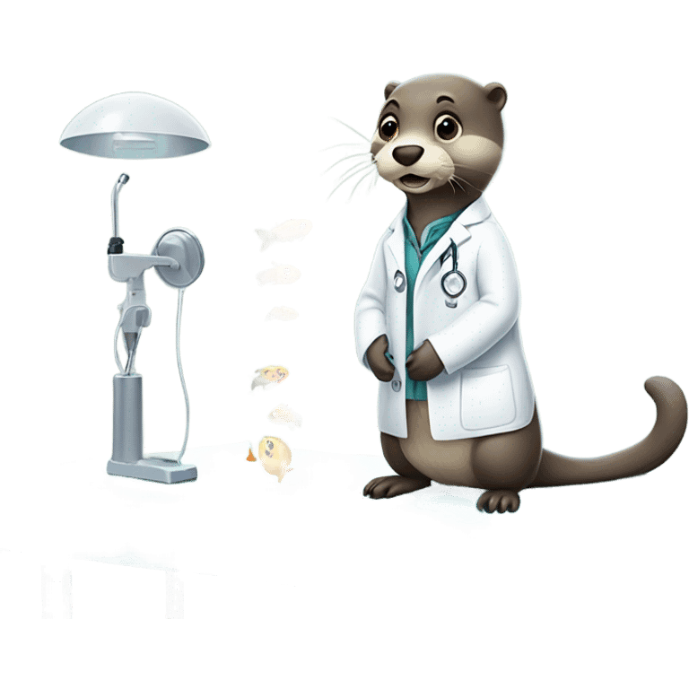 Otter doctor emoji