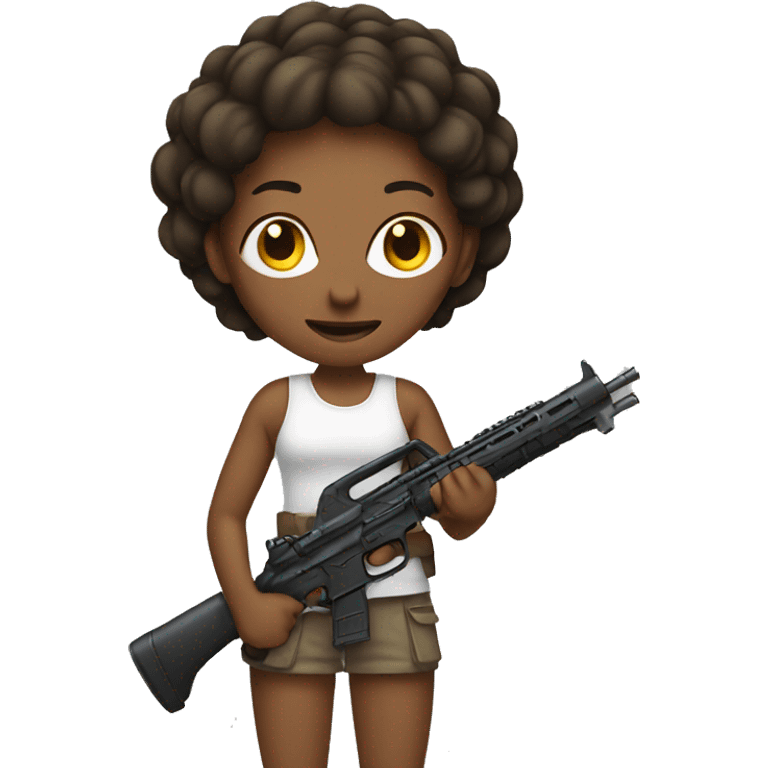 emoji woman holding weapon emoji