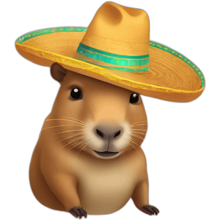 capybara with sombrero emoji