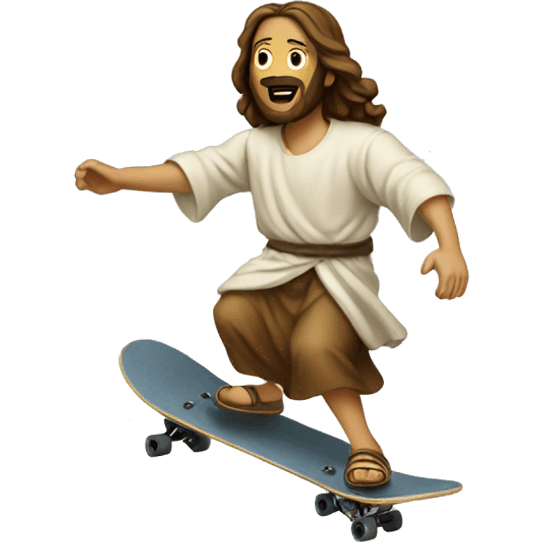 jesus skateboarding  emoji