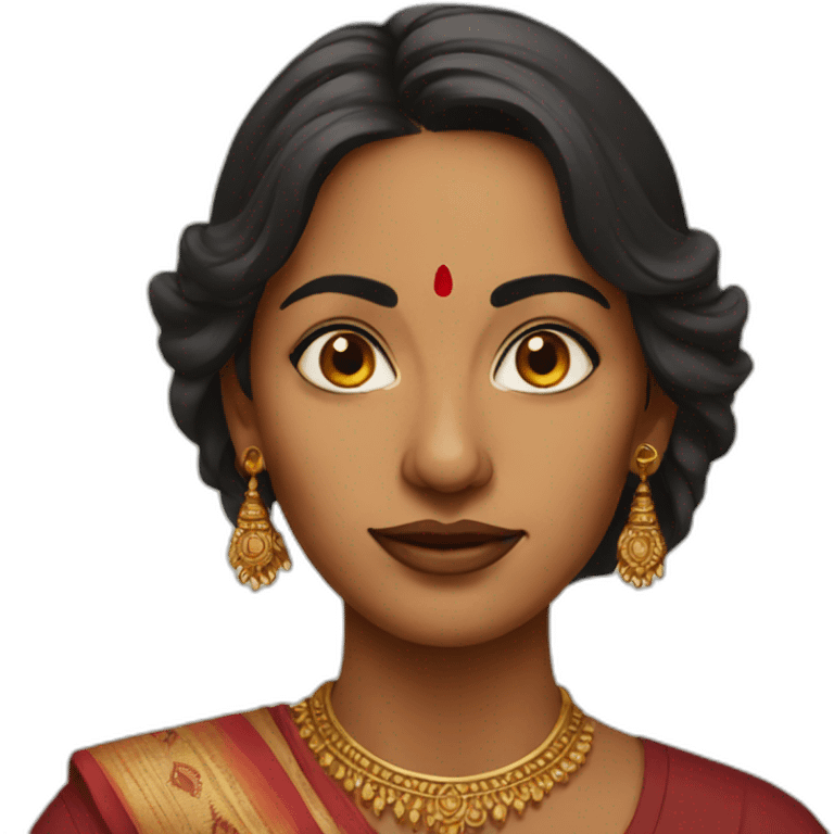 Indian woman portrait emoji