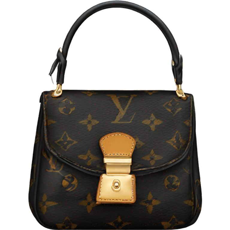 Louis Vuitton bag black emoji