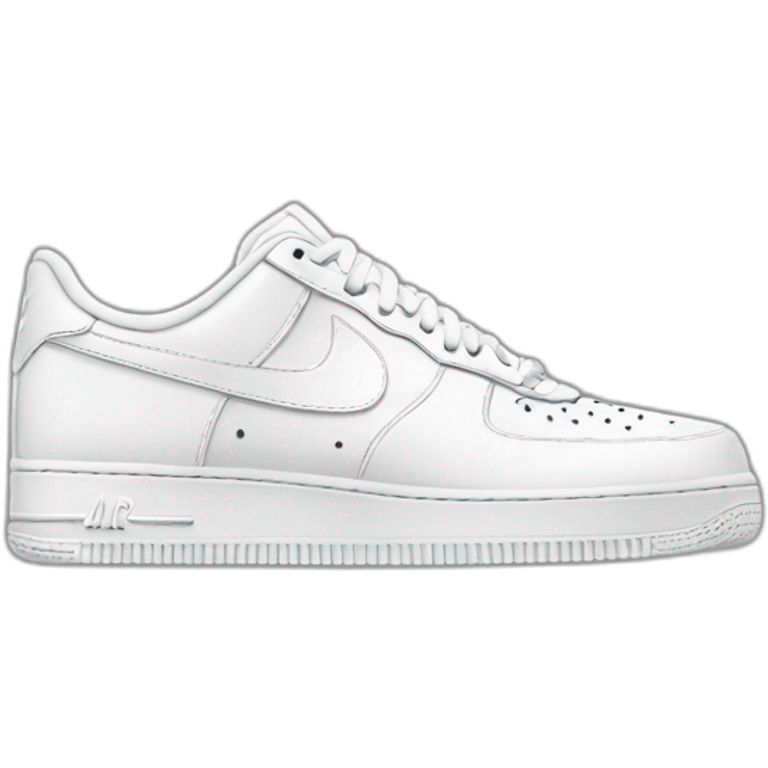 Nike air force 1 white emoji