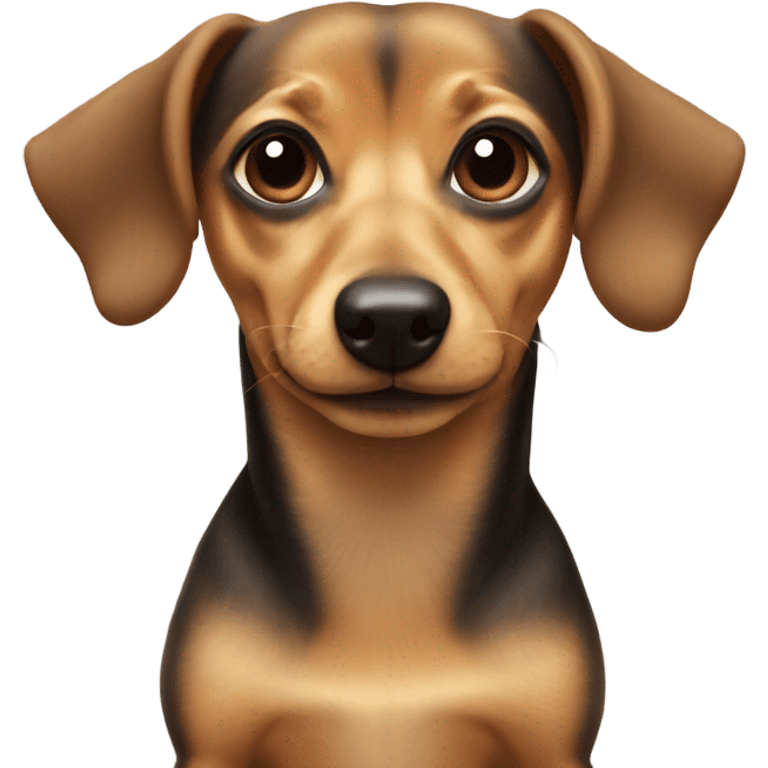 Chiweenie dog emoji