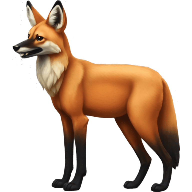 Maned wolf emoji