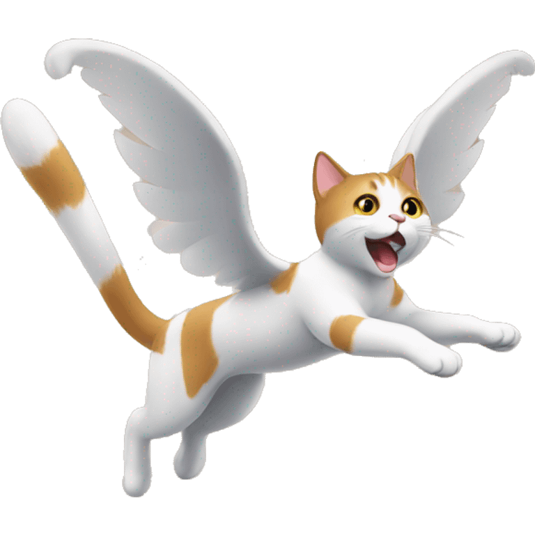 Flying cat emoji