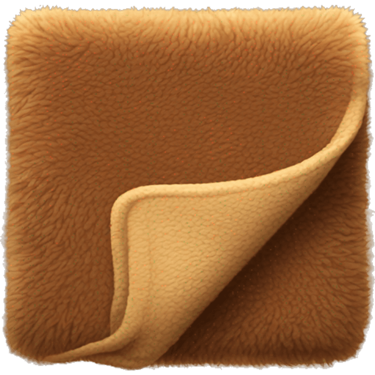 Brown fuzzy blanket  emoji