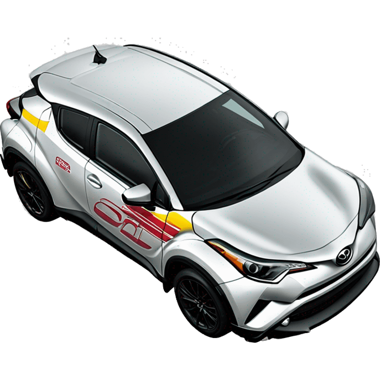 toyota chr with full racing part ad stance emoji