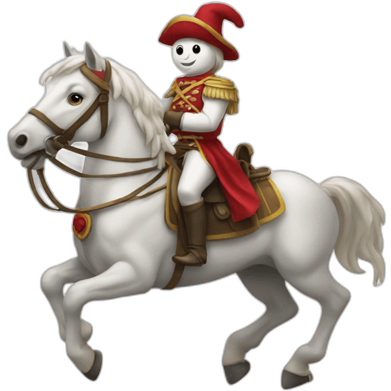 Bonhomme sur horse emoji