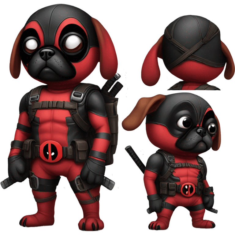 deadpool pug emoji