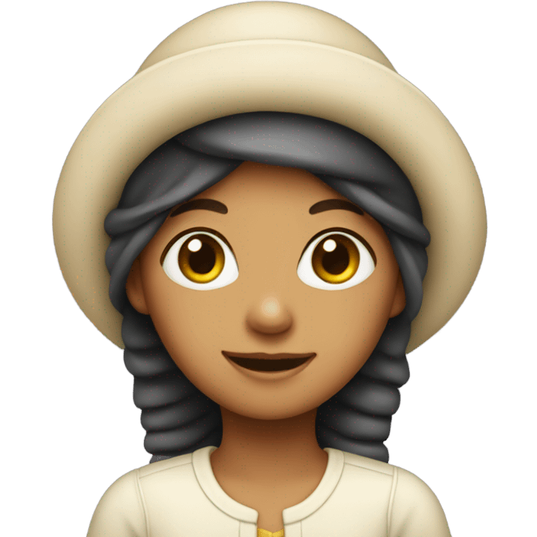 Girl with bonnet emoji