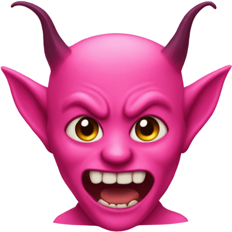 pink devil emoji