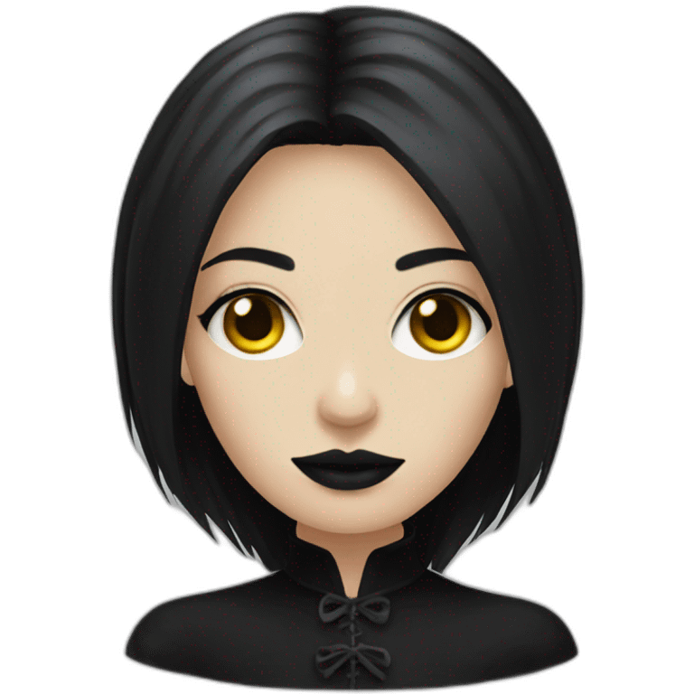 Goth woman emoji