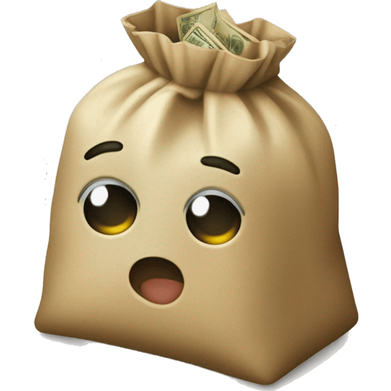 Ladron llevando una bolsa de dinero  emoji