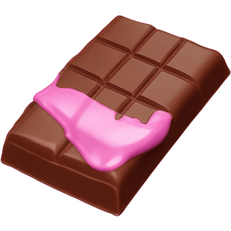 Pink chocolate bar “kerlli” emoji