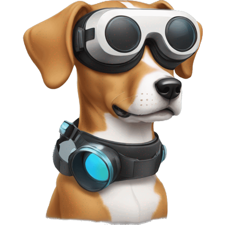 a dog with VR headset emoji