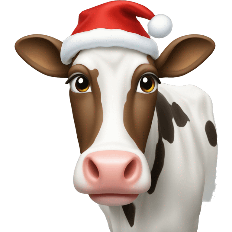 Vache de noël emoji