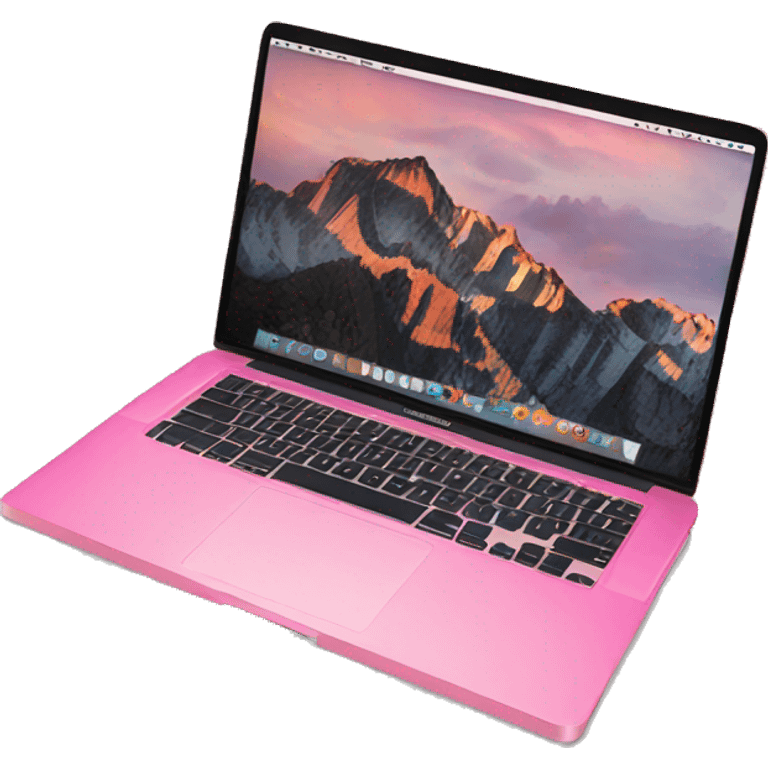 Pink MacBook Air emoji