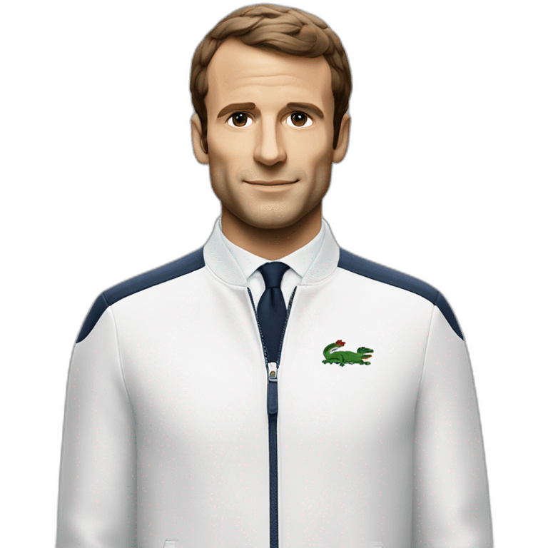 macron en Lacoste emoji