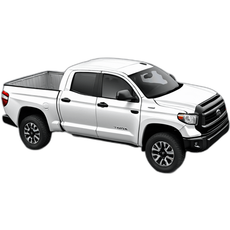 WHITE TOYOTA TUNDRA 2020 ON 33 INCH WHEELS emoji