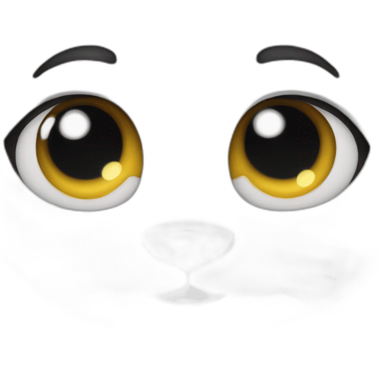 Chat, qui fait les gros yeux emoji