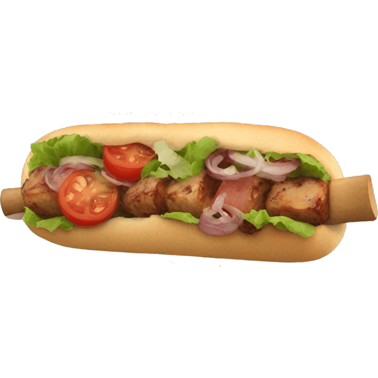 Bounou qui mange kebab emoji