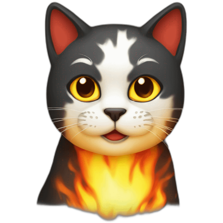 fire cat emoji