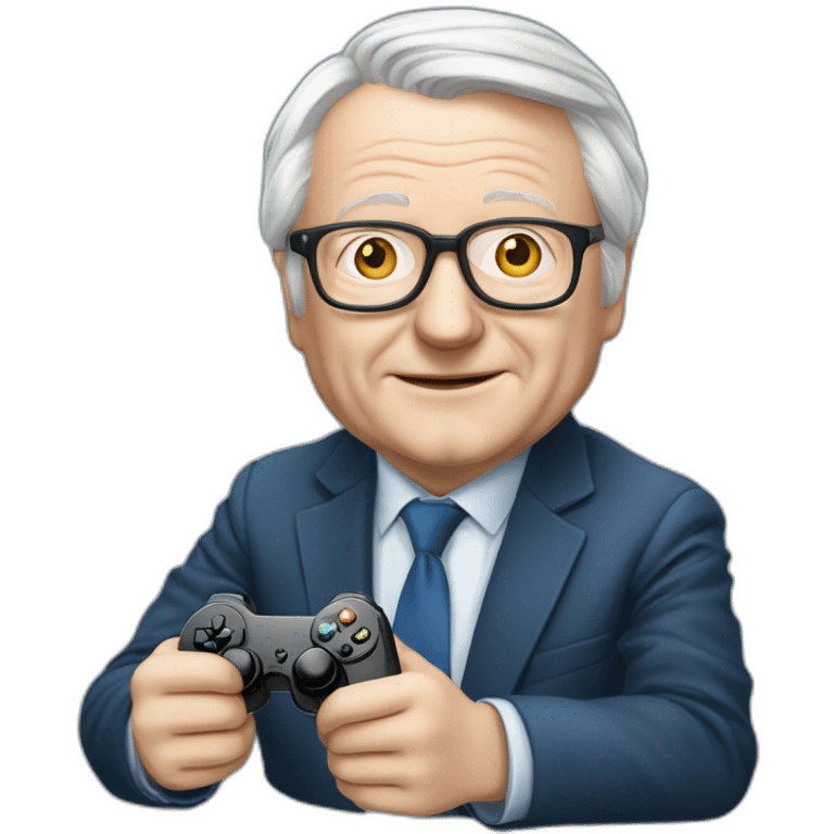 Jean-Marie lepen avec une manette emoji