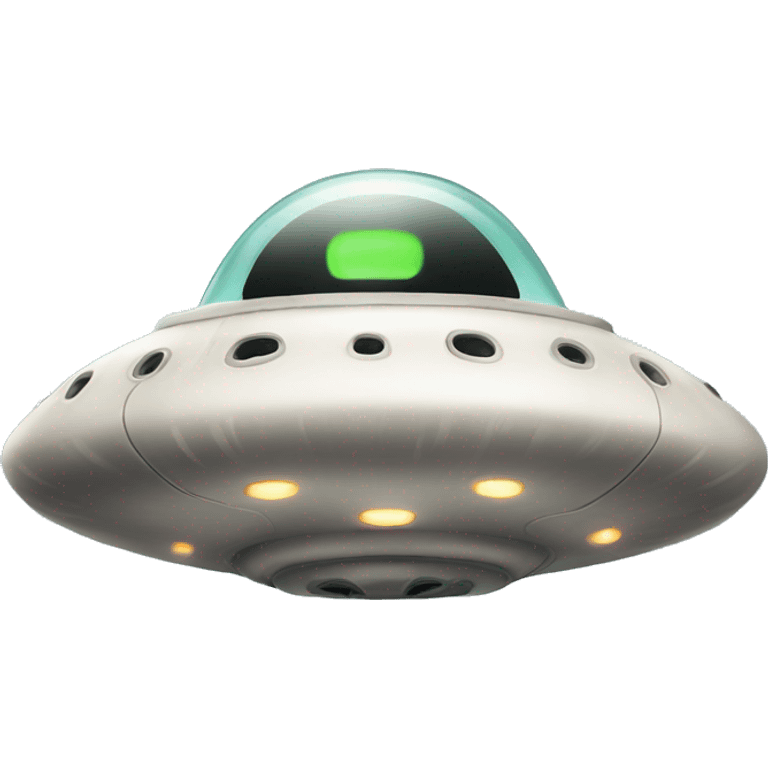 UFO with big smile emoji