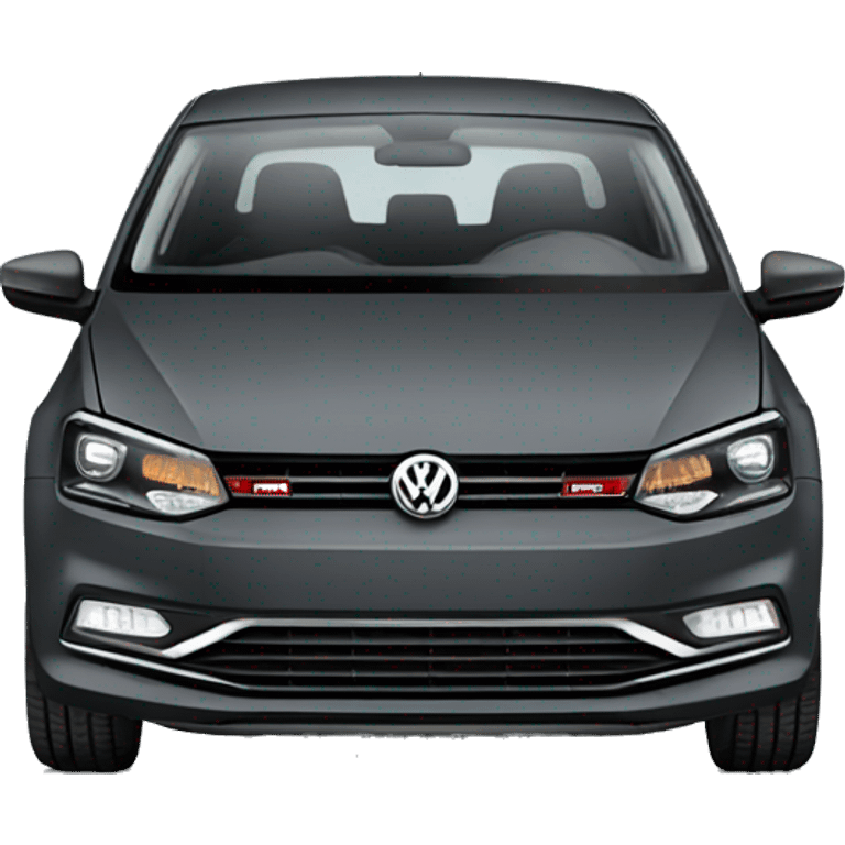 Volkswagen Polo dark grey emoji