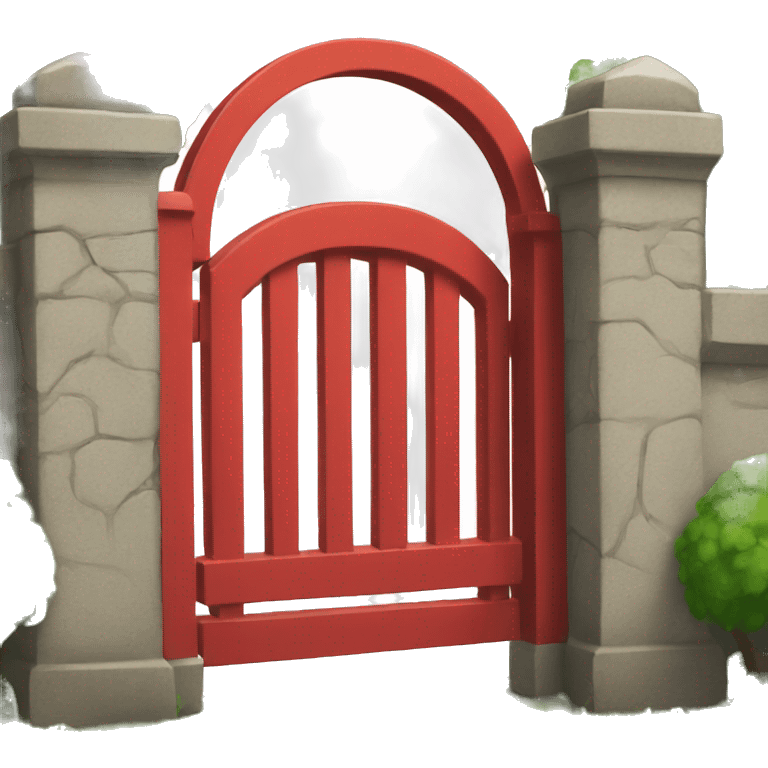 Red gate emoji