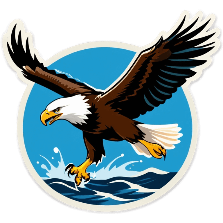 eagle fishing emoji