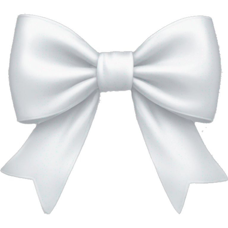 white satin bow emoji