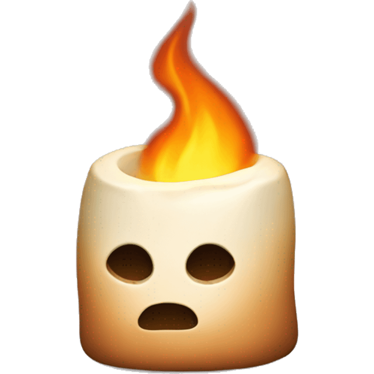 toasted marshmallow faceless emoji