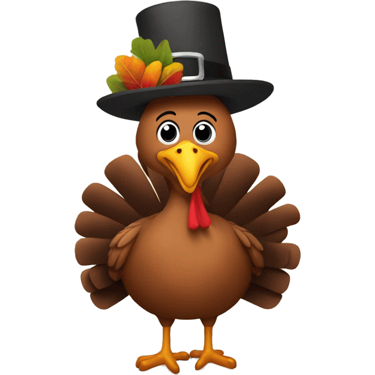 Turkey saying happy thanksgiving  emoji