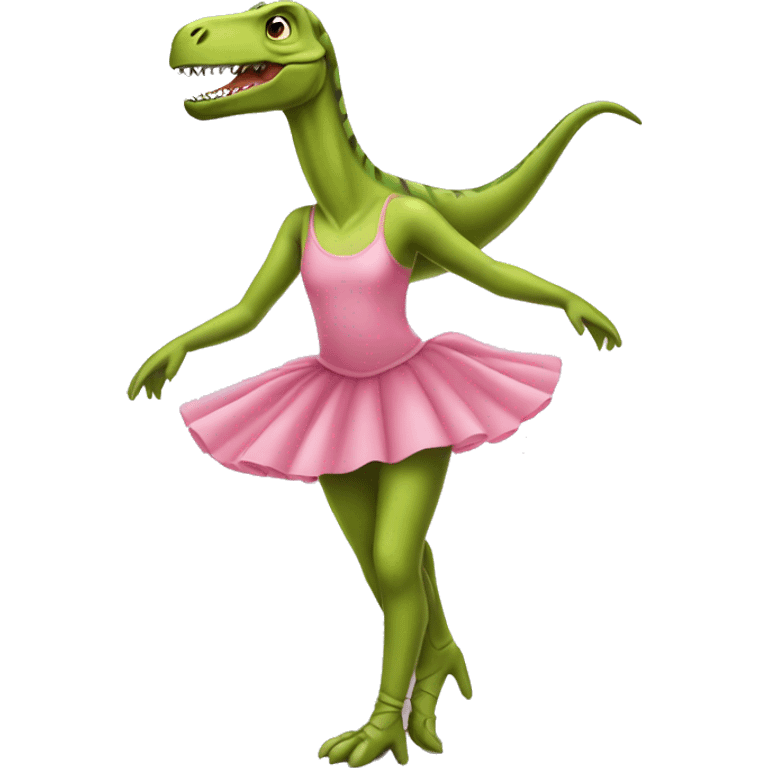 Dinosaur med ballerina sko emoji