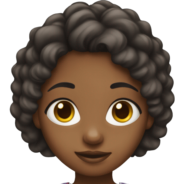 African american girl emoji