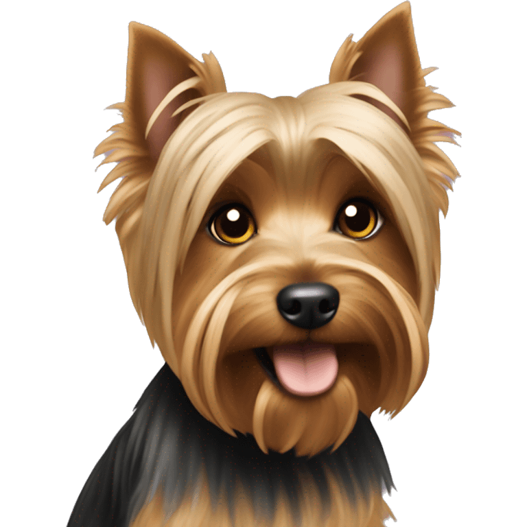 Slim Yorkshire terrier short fur  emoji