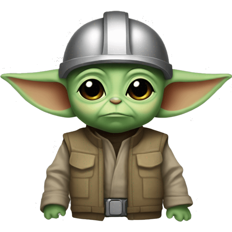 baby yoda foreman in the helmet emoji