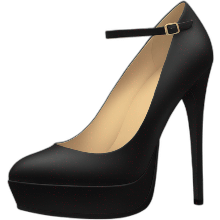 Black heels platform emoji