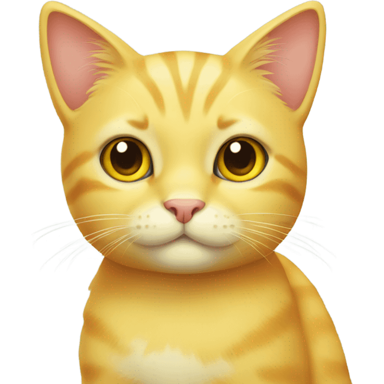 Cute yellow cat emoji