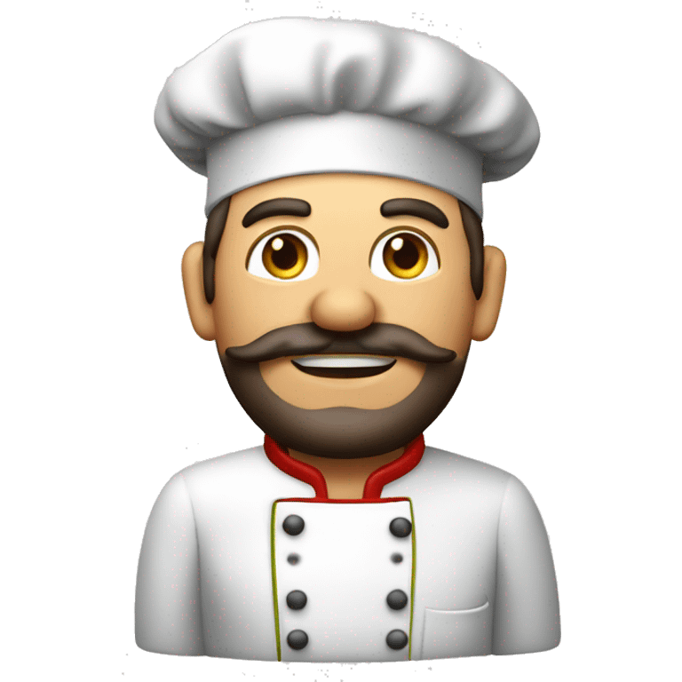 Chef che fa pasta al pomodoro emoji